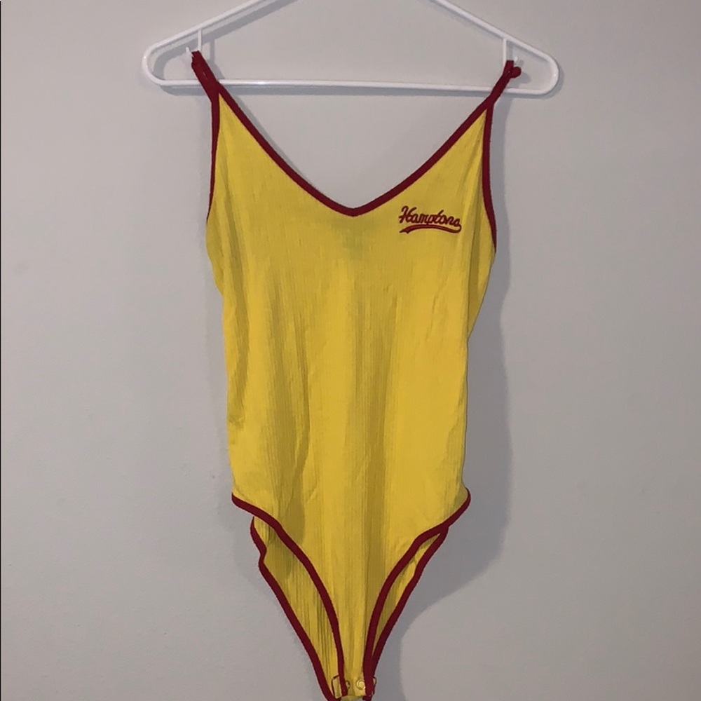 Yellow bodysuit